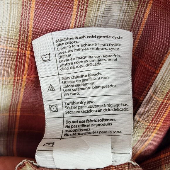 Carhartt Force Relaxed Fit Button Down Shirt Men's 3XL Red Plaid Short Sleeve - Picture 9 of 9